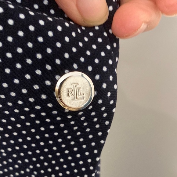 Lauren Ralph Lauren Navy Patterned Dress - Picture 9 of 16